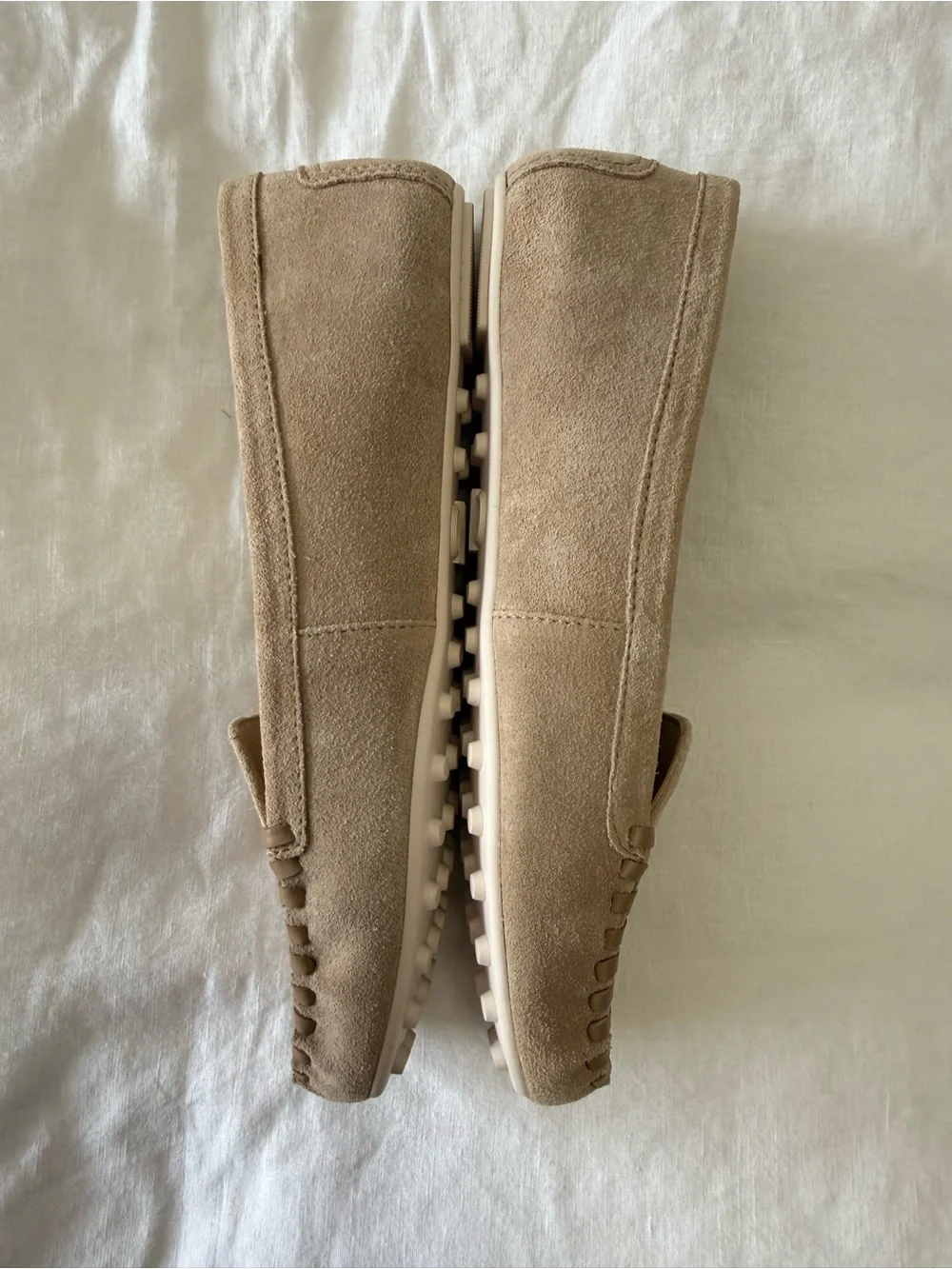 Michael Kors | Women's 8 | Eve Suede Loafer Camel Beige Tan Moccasins | EUC